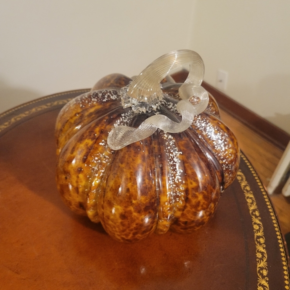 Hand Blown Glass Pumpkin - Picture 2 of 6